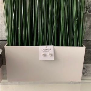 Imitation diamond earrings